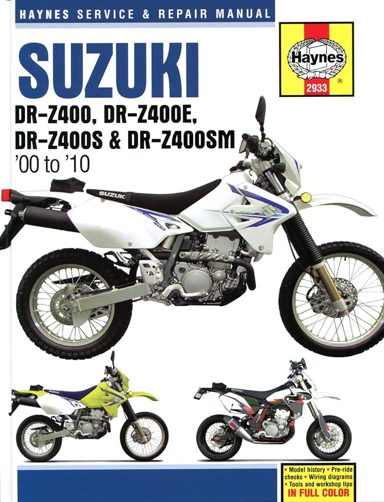 SUZUKI サービスマニュアル DR-Z400S Amazon.com: i5motorcycle Service & Repair Manual for Suzuki